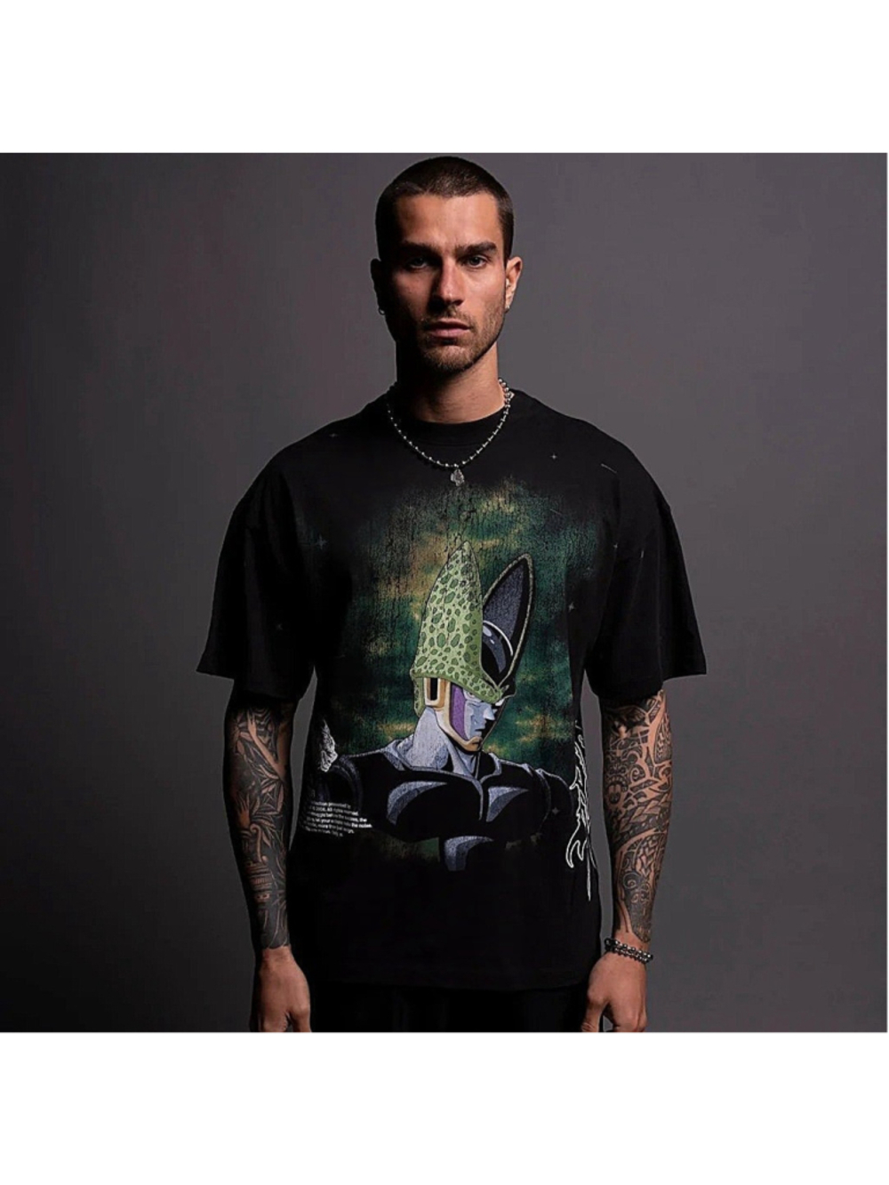 Darc Sport Dragon Ball Z Cell Energy Side By Side Premium Tee • Medium